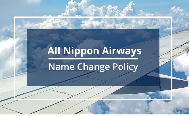 All Nippon Airways Name Correction Guidelines