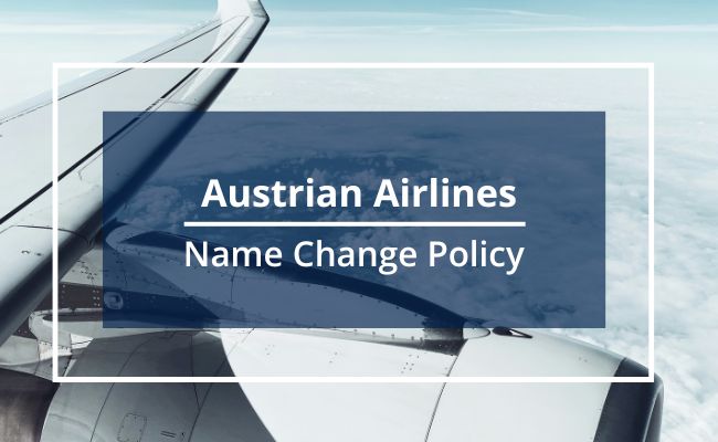Austrian Airlines Name Correction Guidelines