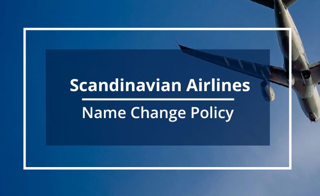 Scandinavian Airlines Name Correction Guidelines